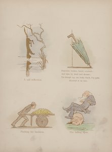 Stránka z Humours of Cynicus (barevná rytina)