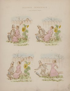Stránka z Humours of Cynicus (barevná rytina)