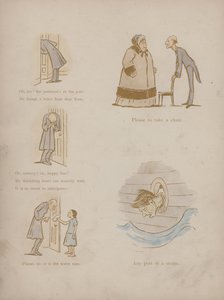 Stránka z Humours of Cynicus (barevná rytina)