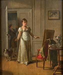 Překvapená žena, 1808.