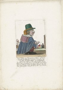 Trpaslík Piters Kahlmüß Wisseller jako velrybář, kolem roku 1710 Den Edlen a Vornaemen Heer Piters Kahlmüß Wisseller a Groot Canzeler z korespondence Greenlandische Walfis (název na předmětu) Il Callotto resurcitato oder Neu eingerichts Zwerchen C od Martin Engelbrecht (attributed to)