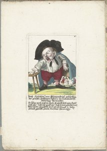 Dwerg Veith Schöberl von Gümpendriel, asi 1710 Narozen Veith Schöberl von Gümpendriel, velký Hollhippen Fabrica v Crabatendörfflu, Niderlagův příbuzný (titul na předmětu) Il Callotto resurcitato aneb Nově zařízený malý kabinet (série ti