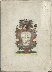 Titulní tisk pro sérii: Il Callotto resuscitato aneb nově zařízený malý kabinet, cca 1710 Il Callotto resurcitato aneb nově zařízený malý kabinet (název série) od Martin Engelbrecht (attributed to)