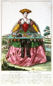 A Shoemaker, c.1735 (barevné rytí) od Martin Engelbrecht