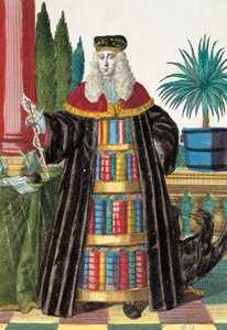 Doktor, rytina z Assemblage des nouveau manouvries habilles od Martina Engelbrechta (1684-1756), Německo od Martin Engelbrecht