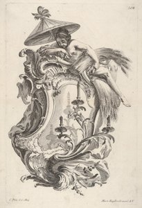 Sconce Representing Summer, od Sconce Representing the 4 Years, asi 1730-56. od Martin Engelbrecht