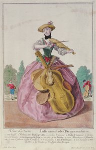 The Instrument Maker, c.1735, vydáno v Augsburgu od Martin Engelbrecht