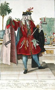 The Tailor, c.1735 (barevná rytina) od Martin Engelbrecht