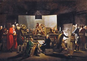 Německy: Aktsaal Vídeňské akademie v budově sv. Anny