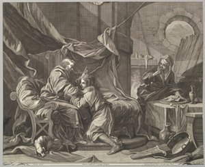 Isaac Blessing Jacob, 18. století. od Martin Gottfried Crophius