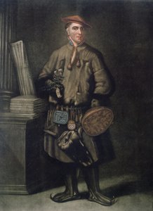Carolus Linnaeus (1707-78) v laponském oděvu, vyryl Henry Kingsbury (fl.1775-98), publikováno 1805 od Martin Hoffman