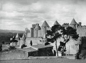 Carcassonne, Francie, 1937 od Martin Hurlimann