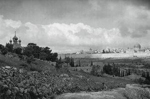 Jeruzalém a Getsemanská zahrada, 1937