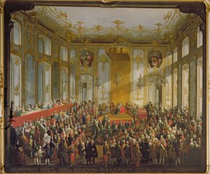 Císařovna Marie Terezie při investituru řádu sv. Štěpána, 1764 (podrobně viz 66581) od Martin II Mytens or Meytens