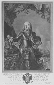 František I., císař Svaté říše římské, vyryl Philipp Andreas Kilian od Martin II Mytens or Meytens