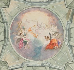 Svatá Trojice od Martin Johann Schmidt