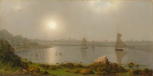 York Harbor, pobřeží Maine od Martin Johnson Heade