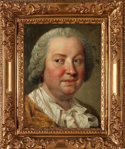 Autoportrét - Obraz Martina van Meytense mladšího (1695-1770), olej na plátně, 36x26,5 cm - Autoportrét, Olej na plátně Martina van Meytense mladšího - soukromá sbírka