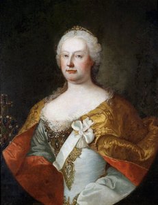 Portrét císařovny Marie Terezie Rakouské (1717-1780) - obraz Martina van Meytense (1695-1770), olej na plátně, kolem 1750, holandské umění