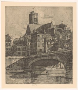 Pohled na Saint-Gervais v Paříži