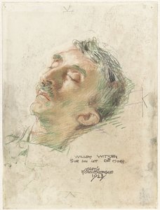 Willem Witsen na smrtelné posteli Willem Witsen sur son lit de mort (titul na předmětu)