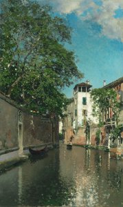 Kanál v Benátkách, kolem roku 1880 (olej na plátně) od Martín Rico y Ortega