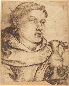 Busta mnicha asistujícího při přijímání od Martin Schongauer