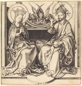 Kristus žehnající Panně od Martin Schongauer