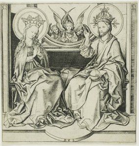 Kristus žehnající Panně od Martin Schongauer