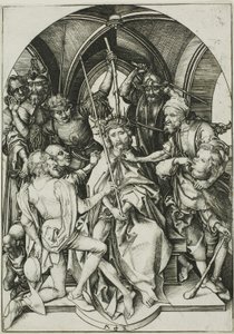 Kristus korunovaný trním, z Umučení od Martin Schongauer