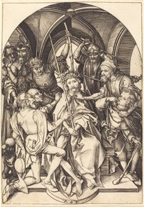 Kristus korunovaný trním od Martin Schongauer