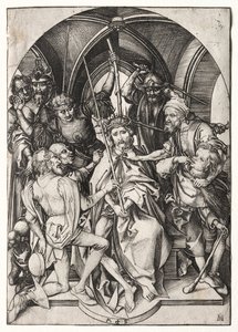 Kristus korunovaný trním. od Martin Schongauer