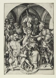 Kristus korunovaný trním, konec 15. století od Martin Schongauer
