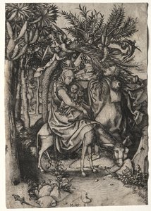 Let do Egypta. od Martin Schongauer