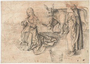 Narození Krista od Martin Schongauer