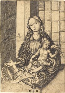 Madonna s papouškem od Martin Schongauer
