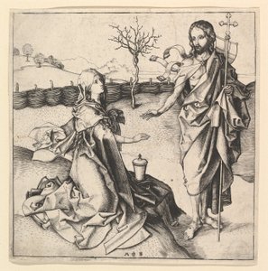 Noli me Tangere, ca. 1435-1491. od Martin Schongauer