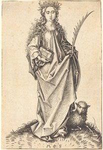 Svatá Anežka od Martin Schongauer