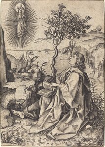 Svatý Jan na Patmosu od Martin Schongauer