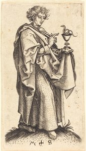 Svatý Jan Evangelista od Martin Schongauer