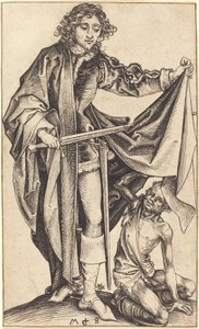 Svatý Martin rozdělující svůj plášť od Martin Schongauer