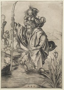 Svatý Kryštof od Martin Schongauer