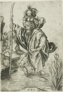 Svatý Kryštof od Martin Schongauer