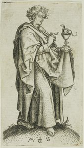Svatý Jan, z knihy Apoštolové od Martin Schongauer