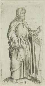 Svatý Juda, z knihy Apoštolové od Martin Schongauer