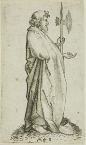 Svatý Matěj, z knihy Apoštolové od Martin Schongauer