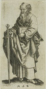 Svatý Pavel, z knihy Apoštolové od Martin Schongauer