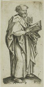 Svatý Petr, z knihy Apoštolové od Martin Schongauer