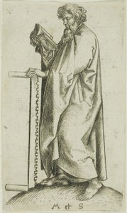 Svatý Šimon, z knihy Apoštolové od Martin Schongauer