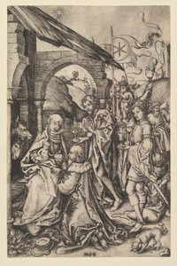 Klanění tří králů, ca. 1435-1491. od Martin Schongauer